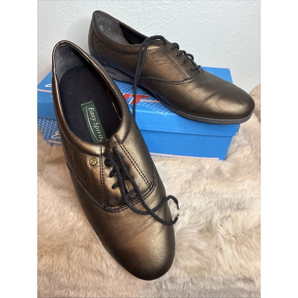 Easy Spirit Anti Gravity‎ MOTION Bronze Leather Shoes Womens 9B Comfort